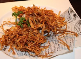 ごぼう海老の変わり揚げ